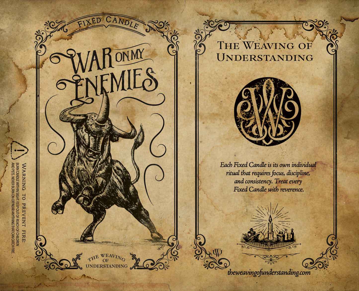 War On My Enemies Fixed Candle