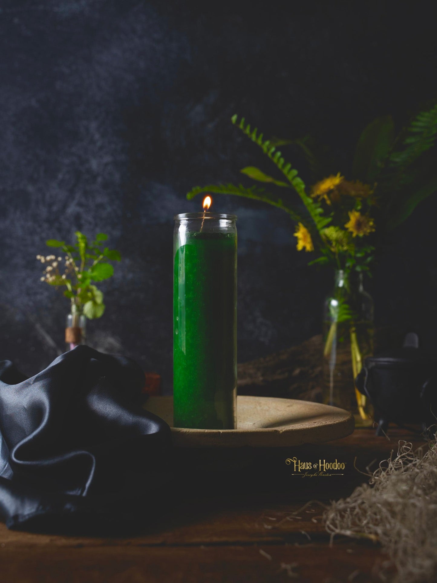 Green 7 Day Candle