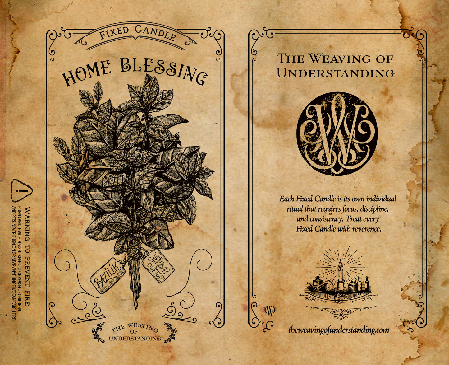 Home Blessing Fixed Candle