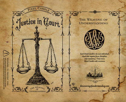 Justice In Court Fixed Candle