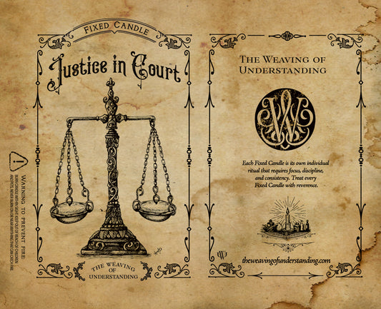 Justice In Court Fixed Candle